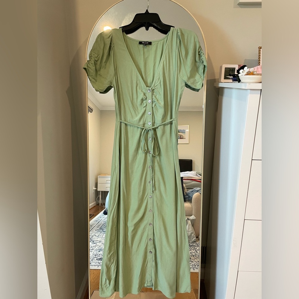 Madewell Sage Green Maxi Dress